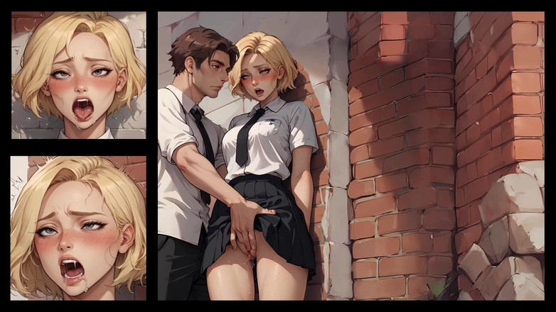 Dirty GamesXxX: Faculdade de Mysteria: Blondie solta sua virgindade por pau muito...