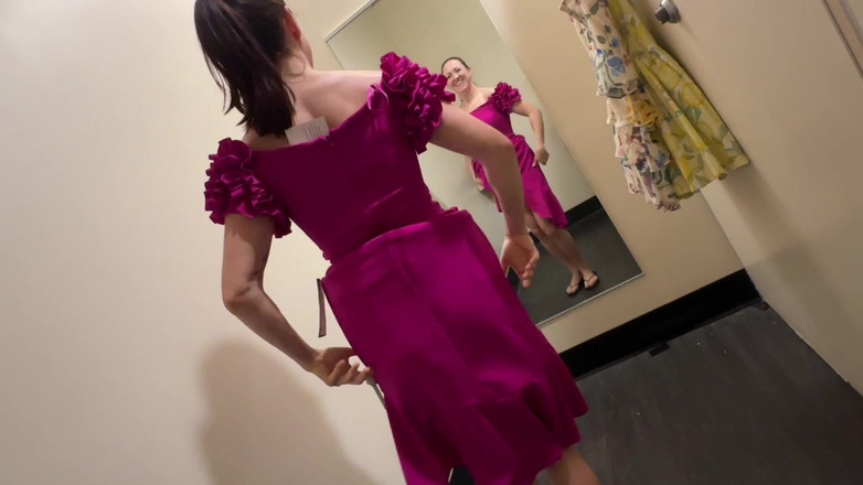 Bigmax8inch: Mall privé kleedkamer knippert