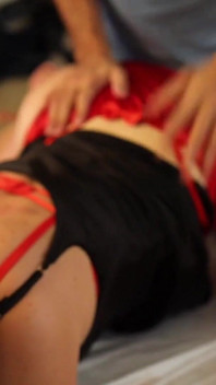 2229 2) - couple amateur, sexe habillé, lingerie en satin