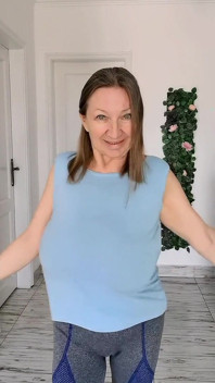 Mature Hot MILF with Giant Natural Tits Will Make You and Herself Happy