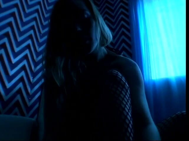Butt Paradise: Blonde wearing fishnet likes wrapping her pussy while dude fucking...
