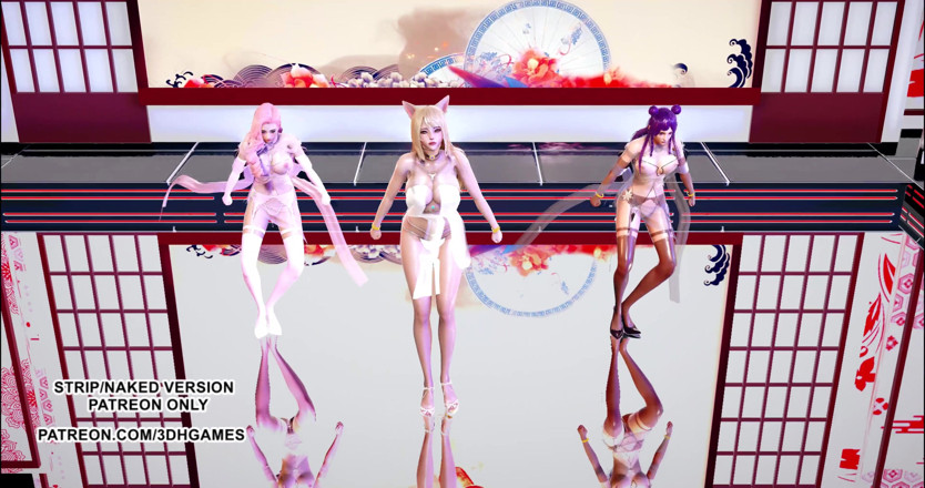 3D-Hentai Games: Garnidelia - Avra K'Davarah KDA Ahri Kaisa Seraphine sexy hot dance