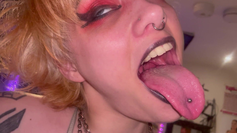 Glitterqueen1999: Mund-tour, goth mädchen uvula Mandeln zähne zunge