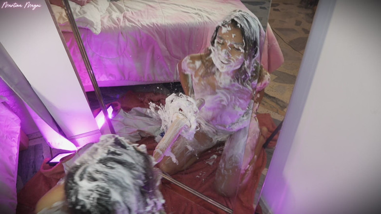 MartinaMagni: JOI Messy with Shaving Foam