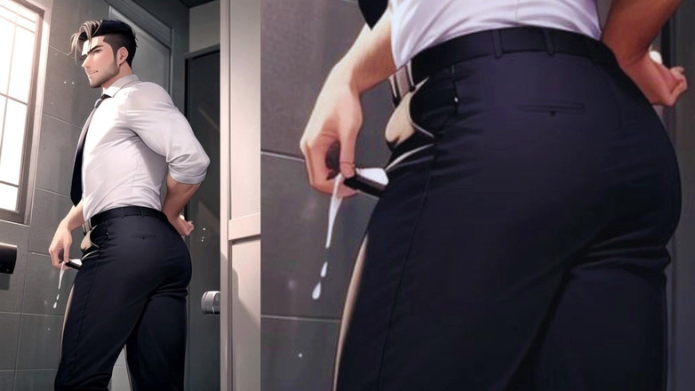 Real narrated fantasy Hentai: Sex gay fierbinte în grup la birou cu șeful care le fute...