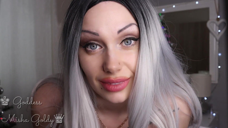 Goddess Misha Goldy: Saya tidak perlu menolak awak! Awak akan menghisap batang untuk...