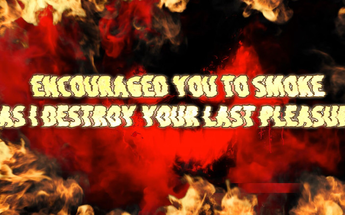 Goddess Misha Goldy: Ti incoraggio a fumare mentre distruggo il tuo ultimo piacere