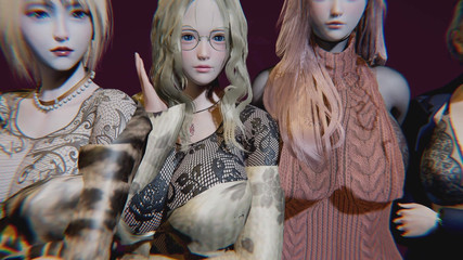 Lust art 3D: Přehled znaků Lust Harem