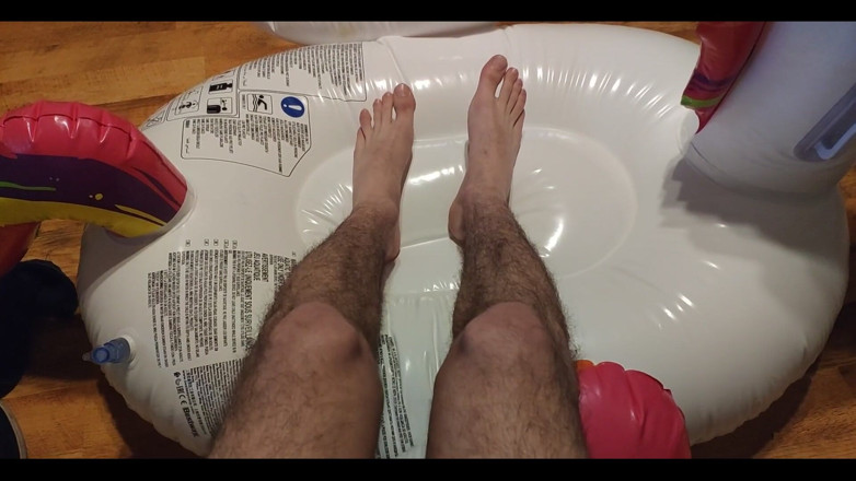 Floatie Boy: Deflating My Inflatable Unicorn with My Feet