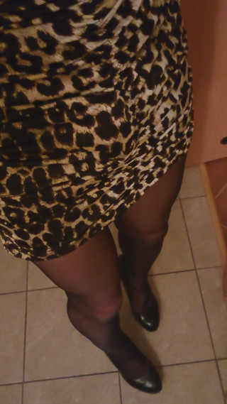 MicziCD: Sexy Leopard Dress and Big Cumshot