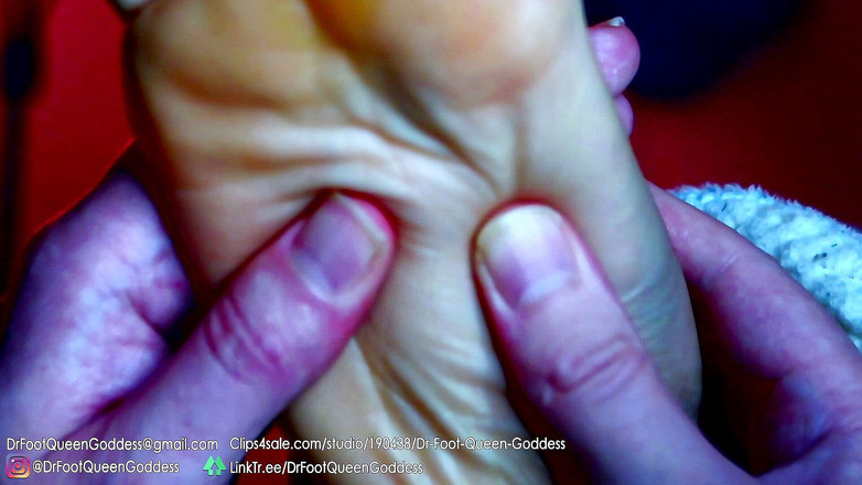 Dr. Foot Queen Goddess: Buruşuk taban losyonu masajı bölüm 2