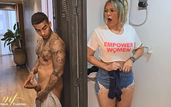 Monique Fuentes: Un beau-fils éjacule dans la chatte étroite de sa belle-mère à gros cul -...