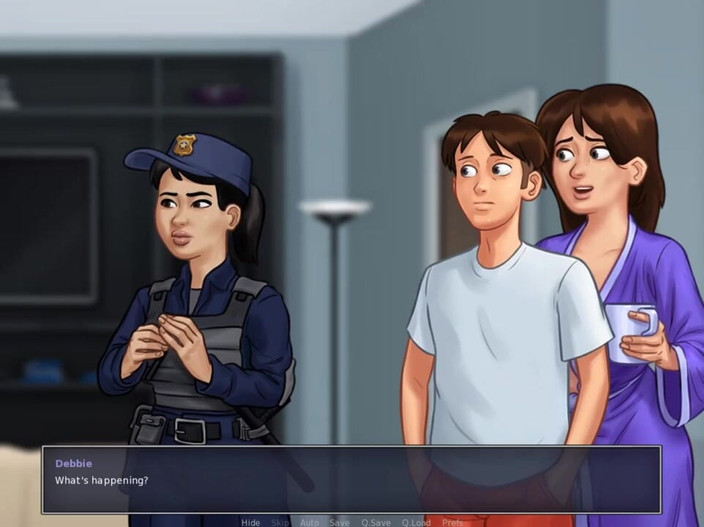 Miss Kitty 2K: Summertime saga v0.20 - criminelen, slecht nieuws aan de deur - Deel 205