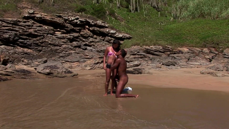 CBD Media Interracial: Hot young sexy Brazilian gets hard fucked by a black...