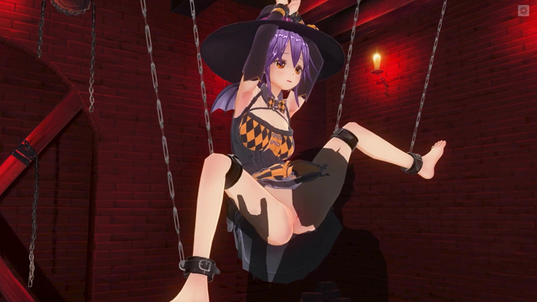 H3DC: 3D HENTAI BDSM Amarrada bruxa recebe orgasmo cunilíngua