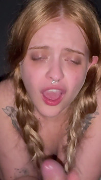 I Spit in the Hot Blonde's Face and Came on Her Pussy