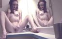 Xtime Network: Skinny redhead teen in bathroom