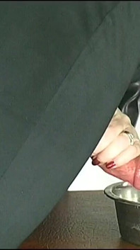 Get Myself off Watching My Sub Fuck My Fake Pussy