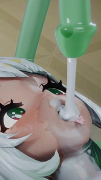 ムアラニグリーンスライム ダブルペネトレーションとフェラチオ 中出 エクストラ 精液覆われ 原神 Impact Hentai MMD 3Dカラー編集 Smixix