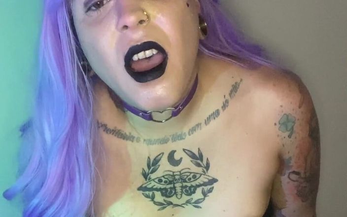 Emma Ink: Did you like me with this purple hair and jerking...