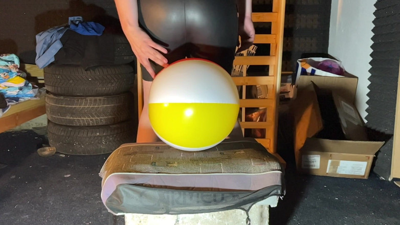 BeachBallsDuo: Our 50th Video! 13 Different Beachballs Sit Popped Easily with Our Heavy...