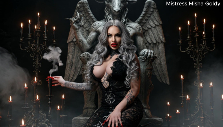 Goddess Misha Goldy: Me cheira direito enquanto eu transo com seu cérebro, perdedor.