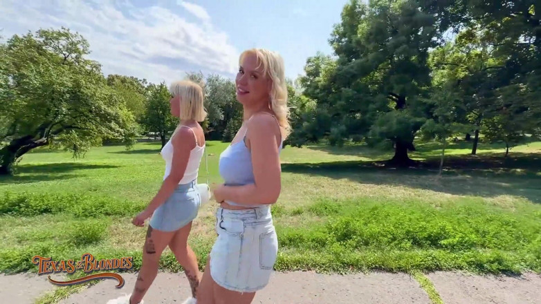 Texas and blondes: Mr. Texas Gets Park Blowjob Before Apartment Threesome Creampie!