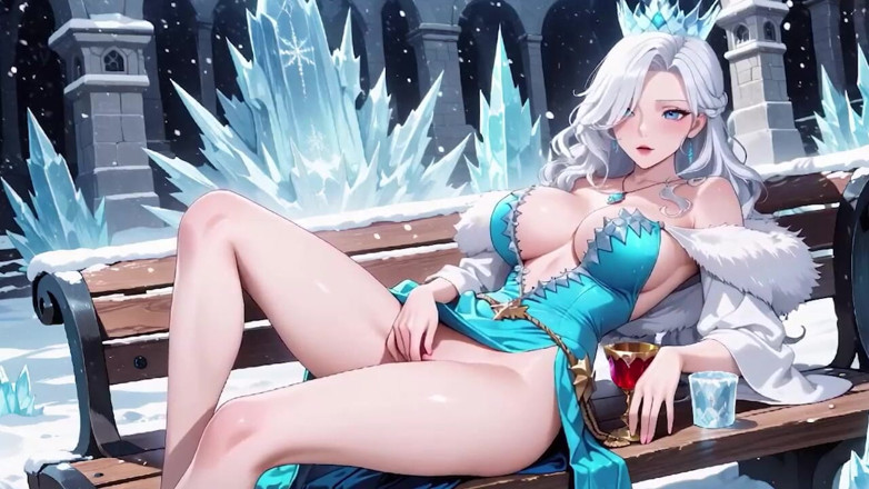 Tay Swift X: Silver-haired Ice Mage in a Crystal Hall! Casting Magic While...