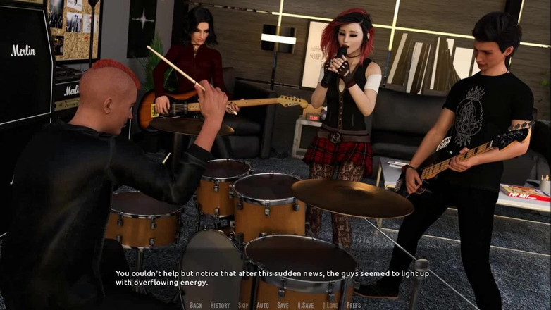 Dirty GamesXxX: 成为摇滚明星：与我们乐队的女孩们交谈 第34集