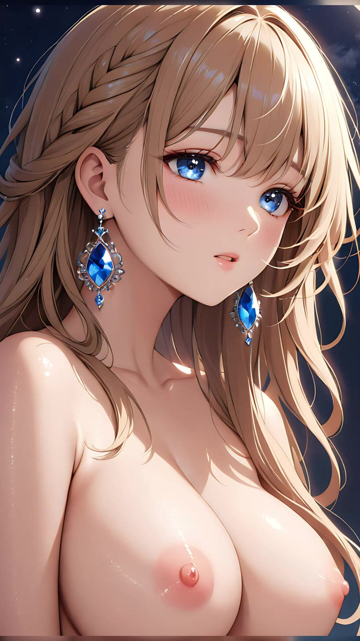 LustRender: Moonlit Dreams - Awek Ai Dimandikan Dalam Glow Lunar Lembut