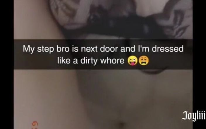 Joy Liii: Slut Sexting with Hairbrush While Stepbro Next Door