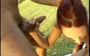 First Black Sexperience: Horny stud loving as they double penetrate sexy babe outdoors