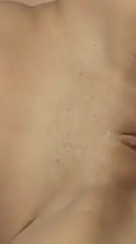 Skinny Brunette Sucks Throbbing Cock and Fingers Dripping Pussy