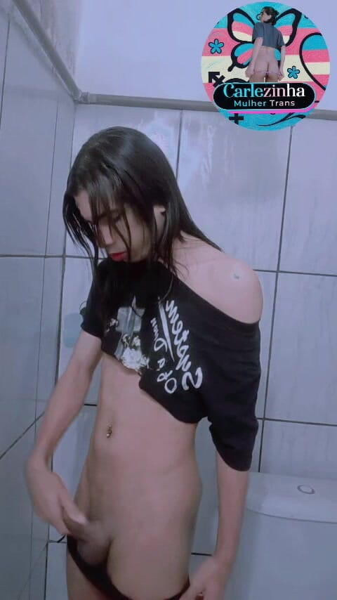 Srta. Carla: She Carlazinha Naked Female Trans Woman Carles in Her Panties