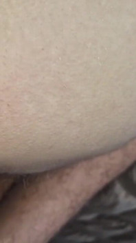 A Petite Twink Is Covered in Cum From Her Stepdaddy's Thick Cock, Right on Her Beautiful Smooth Ass!