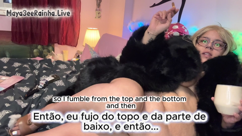 Goddess Maya3ee Rainha: Naked Fur Coat Chain-smoking Goddess Parliament Night 100, Cohiba Short &amp; Lesbian...