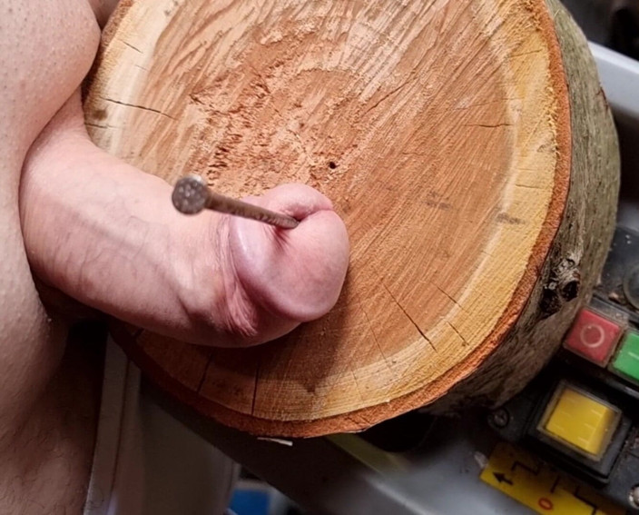 TangiblePoetry697: Cock on Big Nail