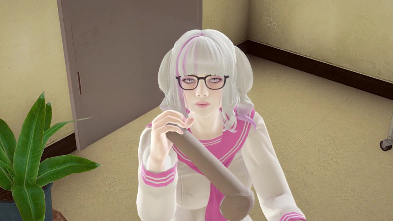 Waifu club 3D: College girl jerk off cock teacher in the library