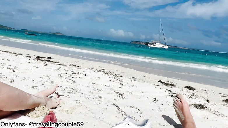 Dream Justin: Fodendo na praia do Caribe, boquete, sexo