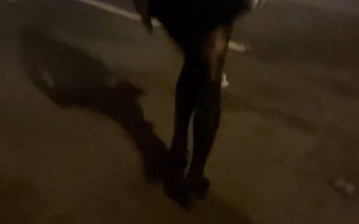 Chinese shemale: Shemale Walking on the Street