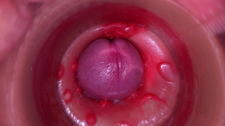 Creme sperm: Cameră în vagin, col uterin, ejaculare înăuntru 4K