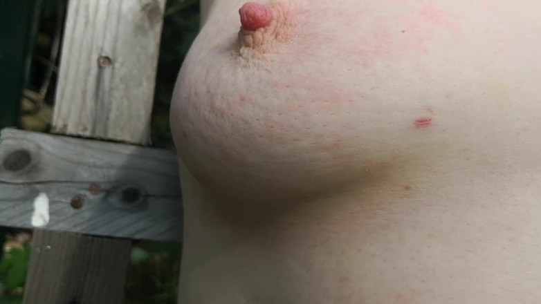 Bouncy Tits Action: A day in the woods - tit whipping