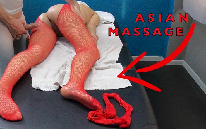 Markus Rokar Massage: Hot Asian milf came for a massage with sexy tights...