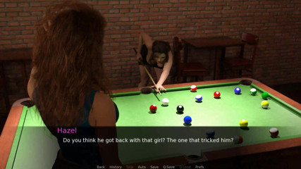 Dirty GamesXxX: Nursing back to pleasure: playing pool with two sexy girls...