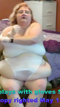 Requested Nurse Play with Self with Medical Gloves on Strip Tease!
