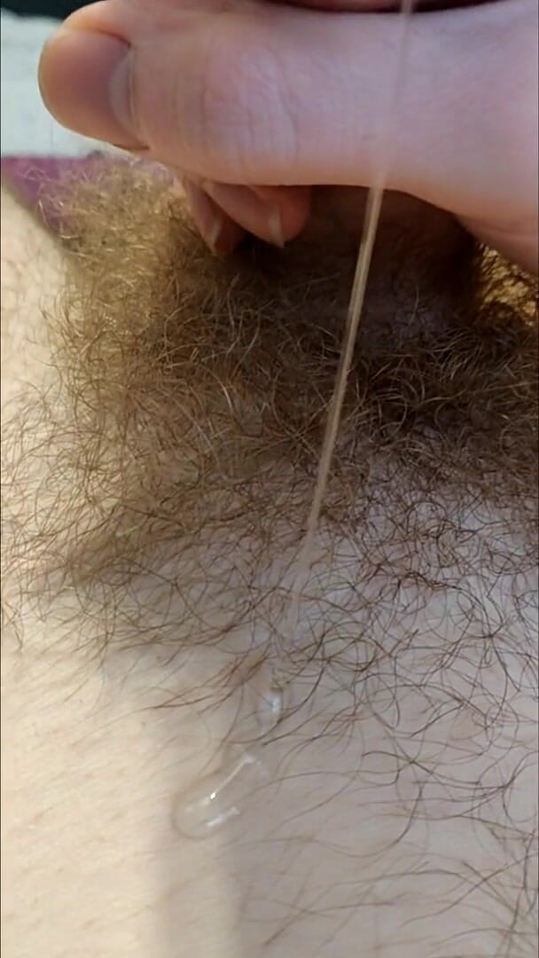 AssHungry4Cock: I slowly stroke out a precum puddle