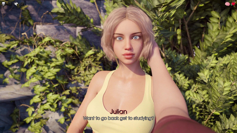 3D Cartoon Porn: Moje potěšení 3 - Lori se líbá poprvé s Julianem v parku,...