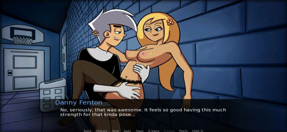 Hentai World: Amity Park neukt collegester aan muur