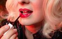 Arya Grander: ASMR video: hot lipstick in process Arya Grander