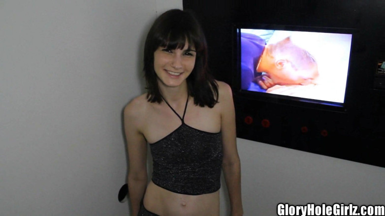 Glory Hole Girlz: Teen Chloe Skyy Tiny Tit Swallowing Black Cock and More...